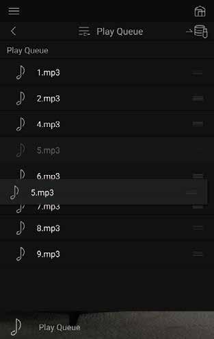 muuttuu :ksi. Kun irrotat sormen, kappale poistetaan Play Queuesta. 1.