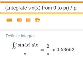 Määritä funktion y = sin() keskirvo välillä