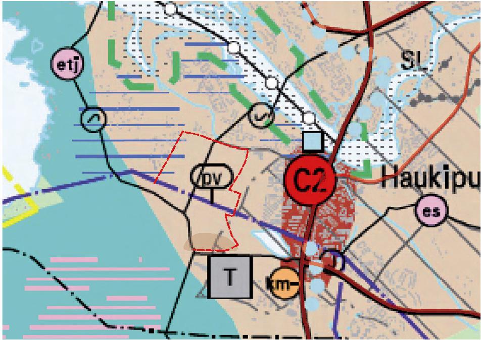 564_2210 Niittyholma OAS, SUUNNITTELU JA VAIKUTUSALUE Suunnittelualue sijaitsee Haukiputaan kaupunginosassa 1 2 km:n etäisyydellä Haukiputaan keskustasta länteen.