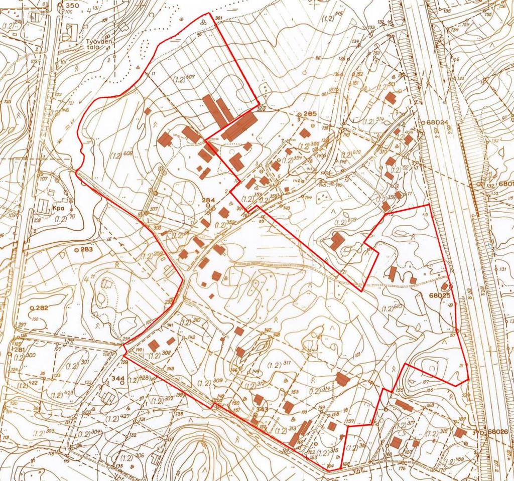 3 Linnajärventien pohjoispuolisella alueella on harjoitettu myös yritystoimintaa.