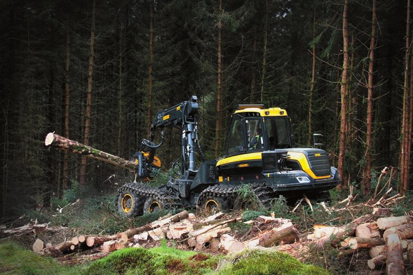 PONSSE Bearissa on alusta alkaen keskitytty tehokkuuteen, rakenteiden kestävyyteen, koneen huolettavuuteen sekä käytettävyyteen.