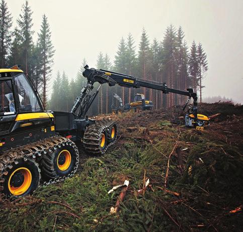 PONSSE-metsäkoneille tunnusomaisen erinomaisen