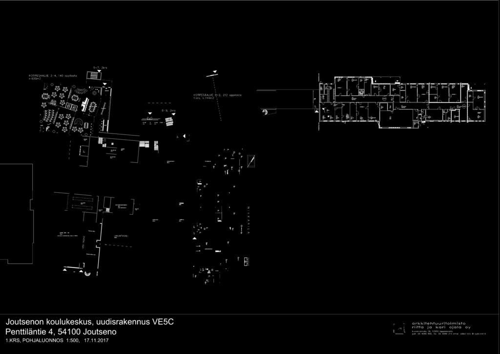 .1 :, :0 :I' ~ ;;,; z ;;,; )> CO LIIKUNTASALI ~- :r ~ :r r )> Joutsenon koulukeskus, uudisrakennus VE5C Penttiläntie