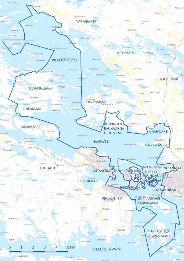 Kaupunkipuiston sijainti