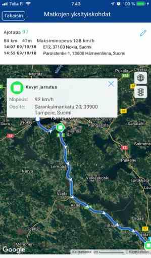 ajaminen on asentaa autoon telemaattinen GPS-GSM yksikkö,