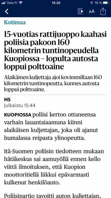 sadat tällaiset ikävät