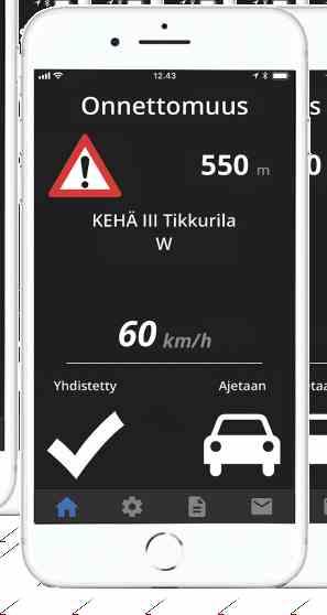 Cloud pilvipalvelin SAPHE:n avulla kuljettajan