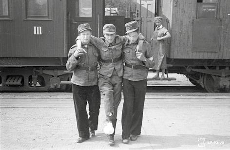 Sotainvalidien Veljesliiton kunniapuheenjohtaja sotamarsalkka Mannerheim piti alla olevan puheen Veljesliiton perustavassa kokouksessa Jyväskylässä 18.8.1940. Aseveljet, Suomen sotilaat!