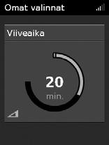 Näyttö muuttuu mustaksi. Virransäästötilasta poistuminen: Paina käynnistys-/pysäytyspainiketta kerran. Koti-näyttö avautuu.