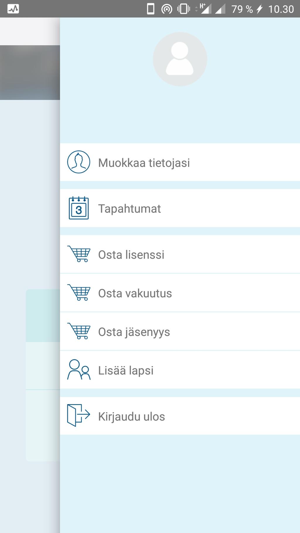 Suomisport-applikaatiossa pääset