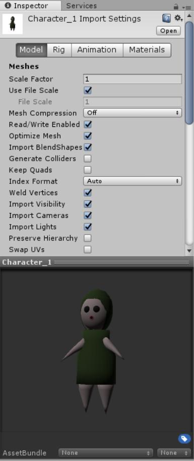 sillä muuttaessa Blender tiedostoa, sen tallentuessa tiedosto päivittyy myös Unity projektissa. (Unity Documentation 2017.