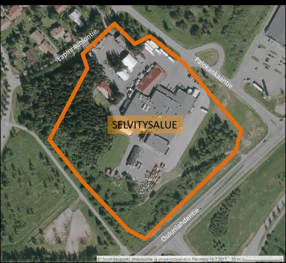 1 Selvitysalue 1.1 Sijainti ja maankäyttö Suunnittelukohde, Lapinrauniontie 3, sijaitsee Kaakkurin kaupunginosan korttelissa 75 tonteilla 1 ja 3.