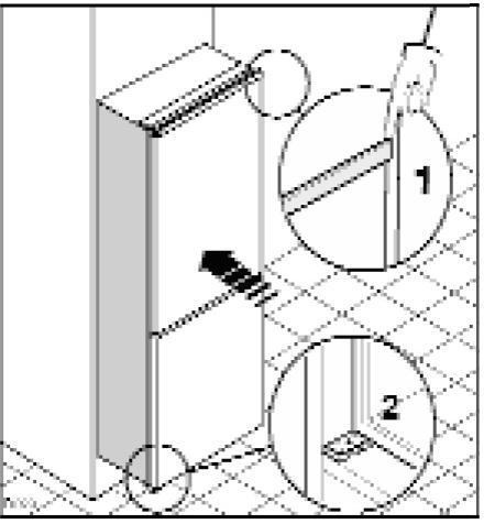 Asenna laitteen mallin mukaisesti tuuletusritilä (B) ja saranan peitelevy (E). Numeroi osat Ha, Hb, Hc ja Hd kuvan osoittamalla tavalla.