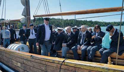 Järjestöt Laivaston kilta XIX Pohjoismaiset Laivastokiltapäivät Kaljaasi Inga-Lill valmistautuu risteilemään kohti Turkua.