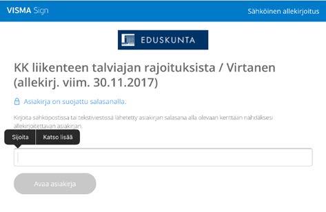 3 Kun painat sähköpostin linkkiä Aloita allekirjoitus tästä, pääset alla olevalle sivulle, johon