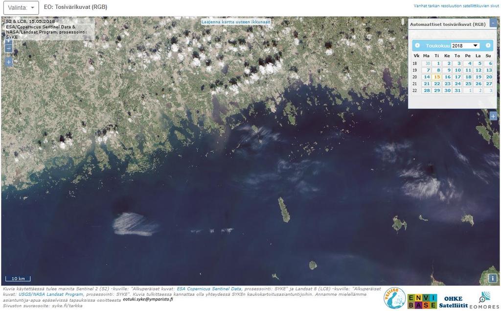 STATUS-järjestelmään pääsee VPD-vesimuodostuma-aineiston ponnahdusikkunasta (Kuva 9 & Kuva 12). Ikkunasta löytyy erilliset linkit STATUS SYKE ja STATUS ELY. SYKEläiset pääsevät ko.