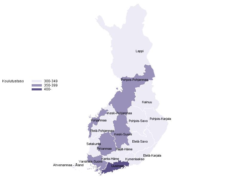 Miehet olivat suorittaneet naisia enemmän tutkintoja yli 75vuotiaiden ikäryhmässä, minkä lisäksi 70 74vuotiaiden ikäryhmässä miesten osuus korkeaasteen tutkinnon suorittaneista oli naisia suurempi.