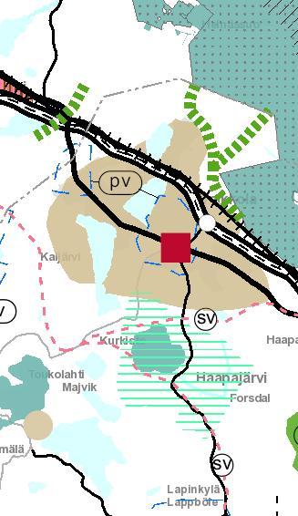 Maakuntakaavan vaikutus suunnitteluun Pääratamerkintä Ei ohjeellinen, muuttunut alustavan yleissuunnitelman myötä Asettaa reunaehdot radan linjaukselle Ei tarkka sijainti, mutta kaavamerkinnät luovat