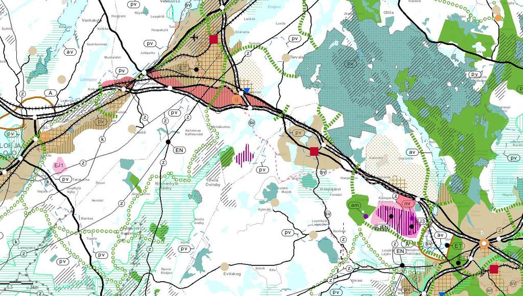 Voimassa olevien maakuntakaavojen yhdistelmä 2017 Uudenmaan