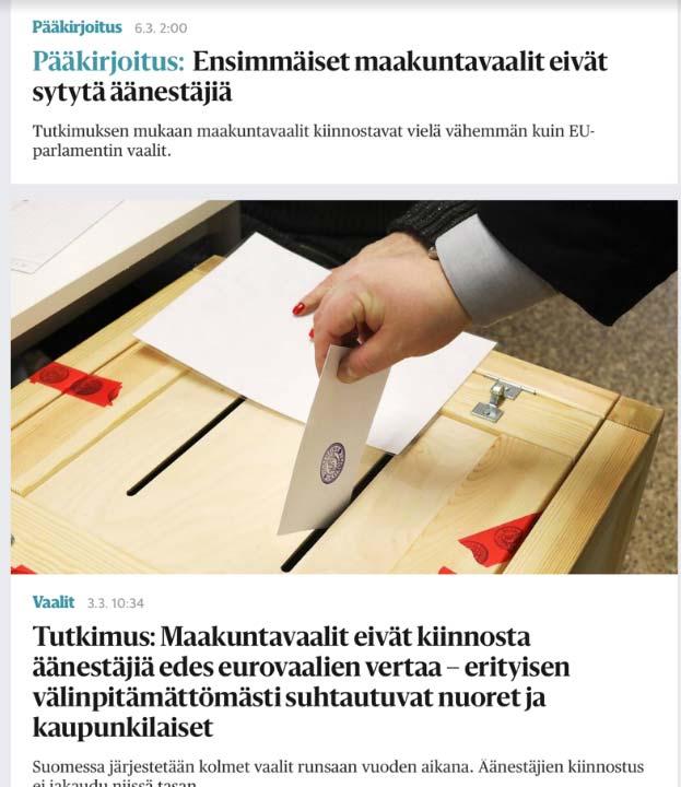 Vaaliviestinnän haasteita ARTTU2 tutkimus: Suomalainen samaistuu ylivoimaisesti voimakkaimmin kotimaahansa. Kotikuntaan ja Pohjoismaihin samaistuminen kakkosena ja kolmosena.