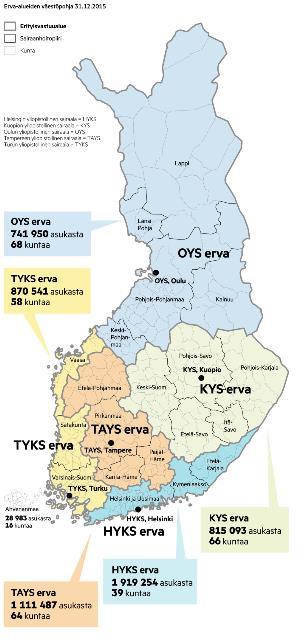 Vaativa erityinen tuki ja VIP- verkosto Alueelliset verkostot muodostuvat erityisvastuualueita (erva) ja Sote- uudistuksen yhteistyöalueita mukaillen OYS erva: Lappi Länsi-Pohja Pohjois-Pohjanmaa