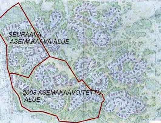 12. Pitkämäen 2. osa.alue Pitkämäen kaavarunko laadittiin vuonna 1992 kaupungin omistamalle noin 140 ha alueelle.