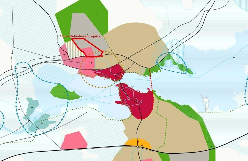 Paljon tilaa vaativan erikoistavaran kaupan osalta koon alaraja on Sastamalan ja Mouhijärvi-Häijään alueella 7 000 k-m².