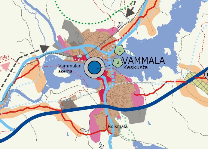 2.4.3 Sastamalan kaupunkirakennesuunnitelma Sastamalan kaupunkirakennesuunnitelmassa tavoitteena on ollut ratkaista väestötavoite ja väestön sijoittuminen sekä osoittaa taajamien kasvusuunnat