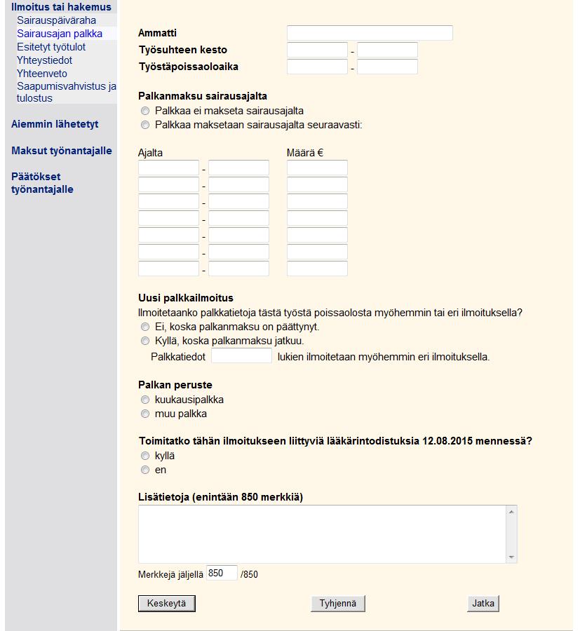 Sairausajan palkka 4 5 6 Päivämäärät voi ilmoittaa usealla tavalla, esim. 0005 tai.