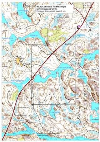 2 x 1 km suorakaide, joka kävellään ympäri Kaikki linjat laskettu kertaalleen Lähtöpiste ja kulkusuunta määritetty