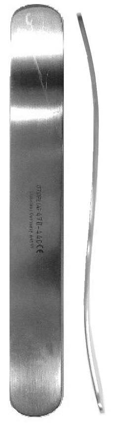 Metallinen kielispaatteli 470-440 pituus 14,5 cm leveys 1,75 cm Metallinen kielispaatteli 470-445 pituus