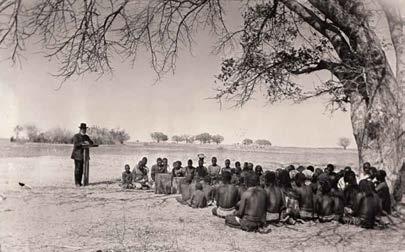 Omille jaloille Namibian hiekassa Suomen Lähetysseura alkoi jo 1900-luvun alussa Ambomaalla siirtää vastuuta paikallisille.