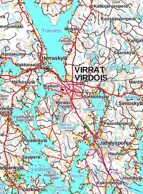 Kartat Lähestymiskartta Tutkimusalueen