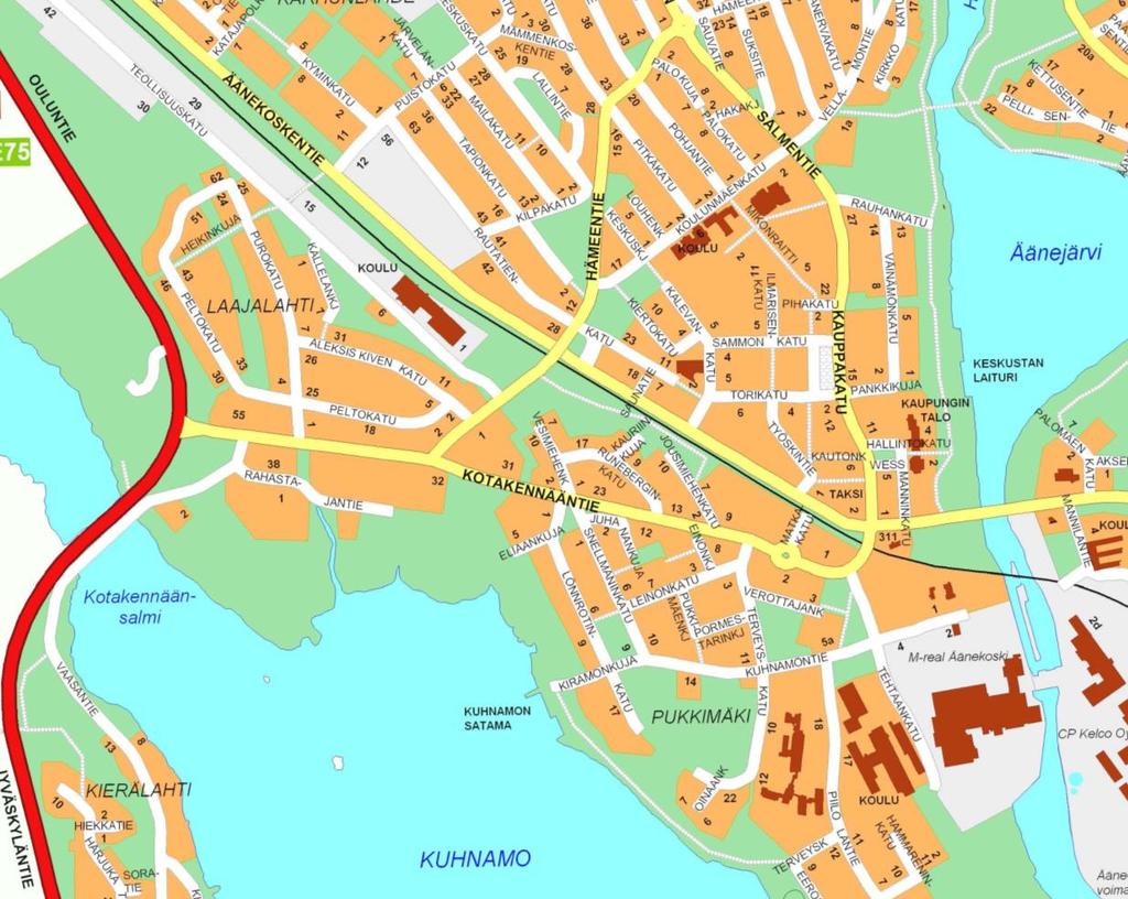 1 OSALLISTUMIS- JA ARVIOINTISUUNNITELMA (MRL 63 ) 24.10.2014 ÄÄNEKOSKEN KAUPUNKI KORTTELIN 2023 (OSA) ASEMAKAAVAN MUUTOS 1.