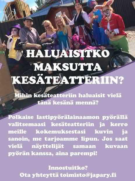 laatikkopyörätarroja, osallistuttiin Keski-Suomen opetus- ja kasvatusalan foorumiin esitellen materiaalia.