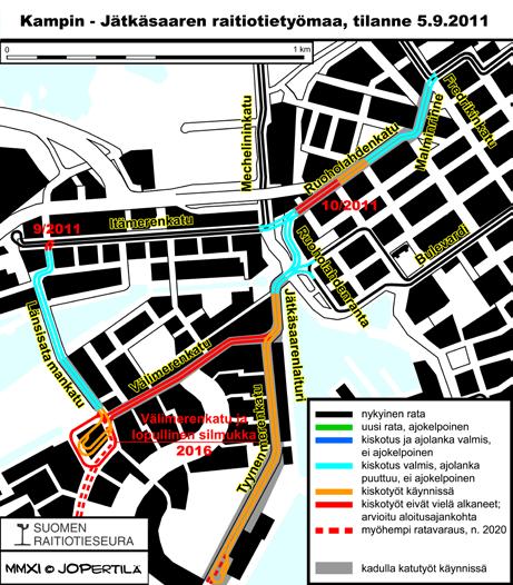 Teksti ja kuvat Daniel Federley KUULUMISIA JÄTKÄSTÄ Katu- ja ratatyöt ovat kesän kuluessa edenneet hyvin, osin jopa aikataulustaan edellä mutta osin myös jäljessä.