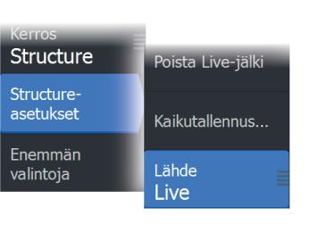 StructureMap-kuva StructureMap on mahdollista tuoda näkyviin karttaruudussa tietokerroksina.