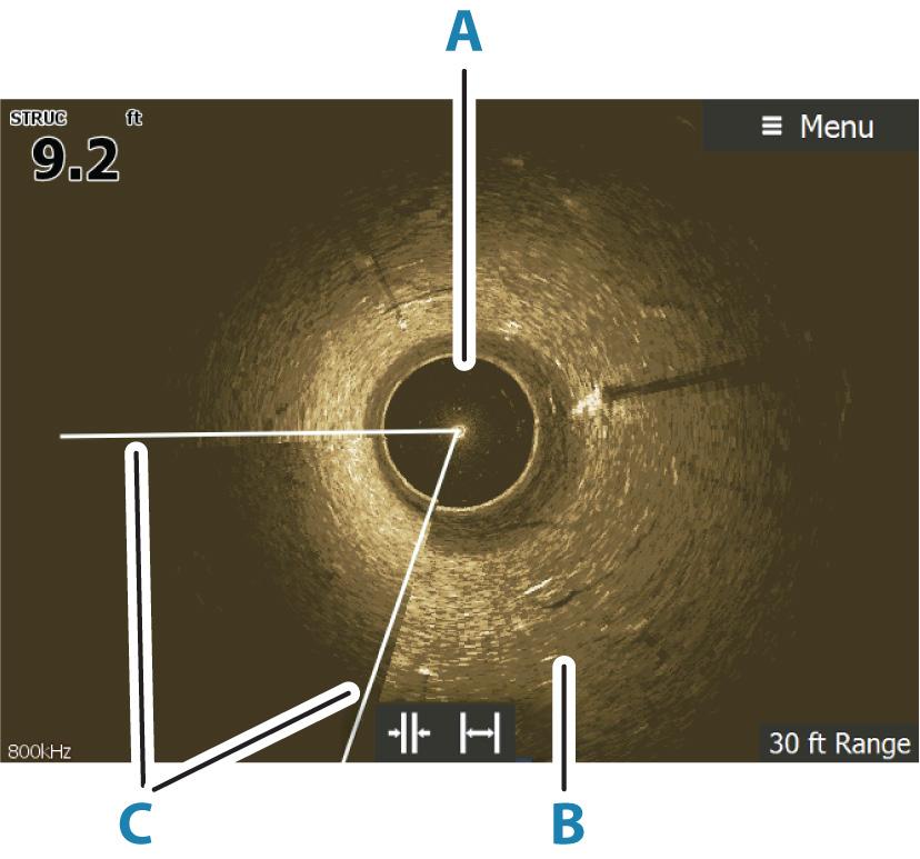 12 SpotlightScan SpotlightScan-toiminnon käyttö edellyttää, että keulamoottoriin on asennettu SpotlightScan-kaikuanturi ja että siihen kuuluva keulamoottorin asennon tunnistin on asennettu