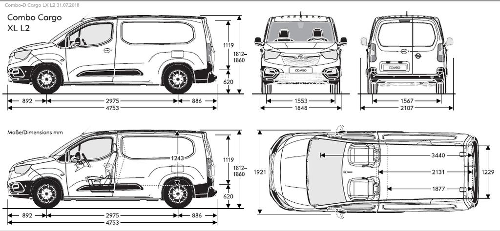 1,229 1,229 Opel Combo Cargo ja Cargo XL Moottori 1.5D 102hv M5 1.5D 131hv M6 1.