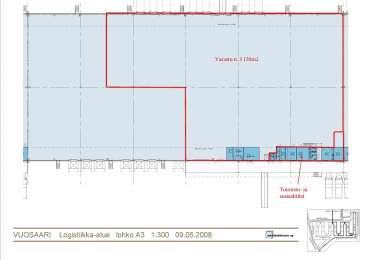 Varasto/logistiikka, 3 356m² Vuokrataan toimivaa ja tehokasta etriä korkeaa varastotilaa. Varaston purkaus- ja lastaustilat on suunniteltu kontti- ja ajoneuvoliikenteen tarpeita varten.