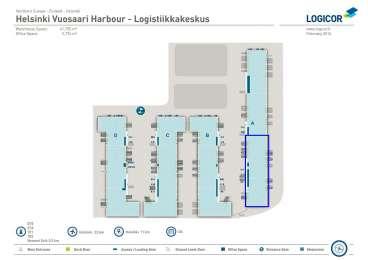 Varasto/logistiikka, 9 109m² Vuokrataan toimivaa ja tehokasta etriä korkeaa varastotilaa. Tilakokonaisuus koostuu kahdesta varastohallista, jotka on mahdollista yhdistää.