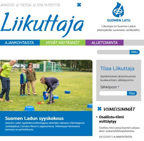 Liikuttaja-verkkolehti liikuttaja.suomenlatu.