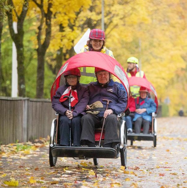 ARTTU MUUKKONEN Emotional support and practical help for bus accident victims Rickshaws speeding by trigger smiles and thumbs up in citizens.