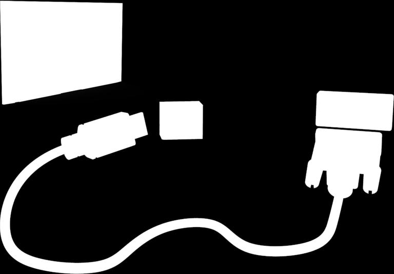 HDMI DVI-liitäntä on käytettävissä vain HDMI (DVI) -portin kautta.