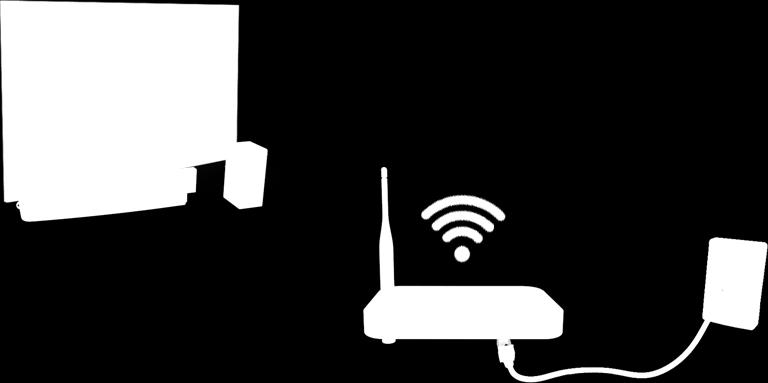 Ilman sovitinta televisio ei voi muodostaa langatonta yhteyttä Internetiin.