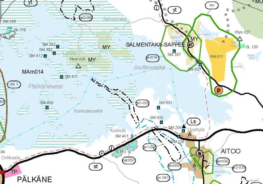 3. SUUNNITTELUTEHTÄVÄN MÄÄRITTELY JA TAVOITTEET Ranta-asemakaavan muutoksen tavoitteena on yhdistää lainvoimaisessa ranta-asemakaavassa maa- ja metsätalousalueeksi osoitettu alue sen pohjoispuolella