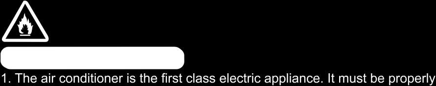 Sähkökytkentöjen vaatimukset Varotoimet 1. Yksikön Must follow asennuksessa the electric täytyy safety noudattaa regulations sähkökytkentöjen when installing turvallisuusmääräyksiä. the unit. 2.