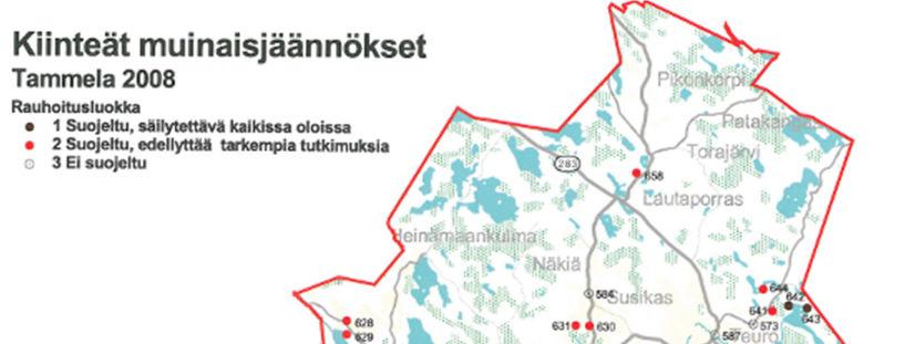 Tehdyt selvitykset Voimassa olevaa yleiskaavaa varten tehdyt selvitykset (luonto, maisema, emätilakartoitukset) Johanna Enqvist: Arkeologiset inventoinnit Tammelassa 2005.