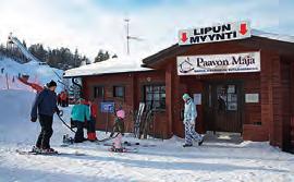 Käytettävissä on suksivuokraamo, josta saa vuokrattua kaikki tarvittavat välineet laskettelua ja lumilautailua varten. Rinnekahviona palvelee Paavon Maja.