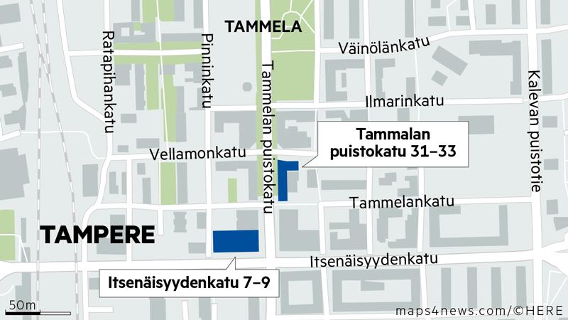 Esimerkki purkavasta täydennysrakentamisesta Asemakaavoitus, joka on ollut mukana korttelisuunnitelmassa.